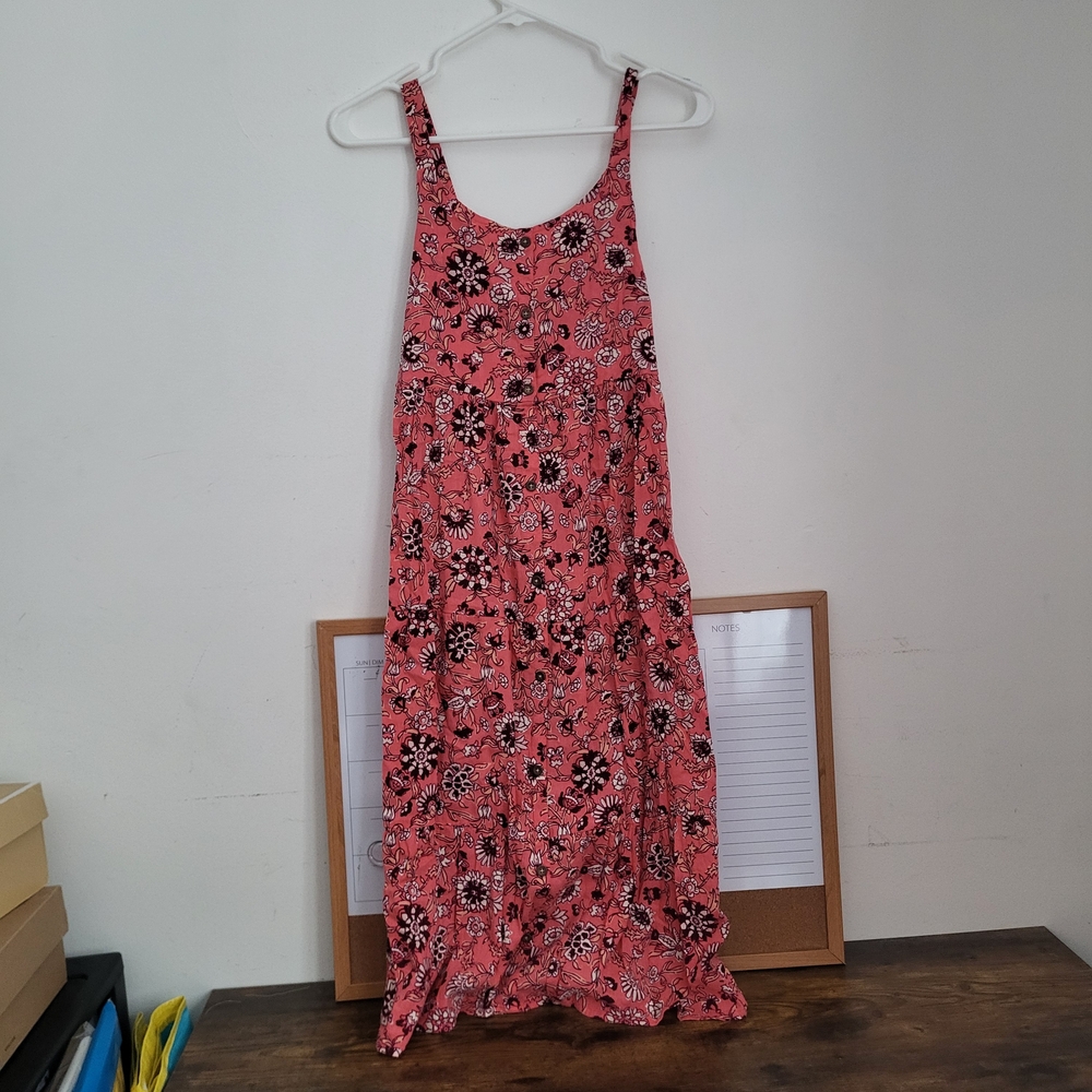 Old Navy Pink Floral Maxi Dress